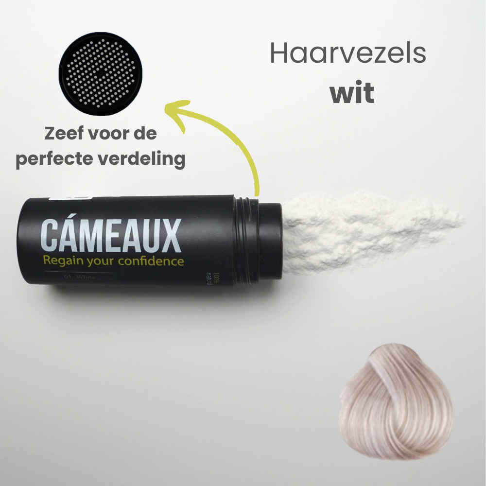 Cameaux haarvezels wit